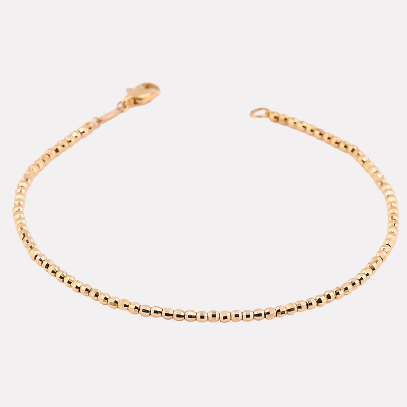 Pulsera Borlas Ama. 14k 2.8g 18cm